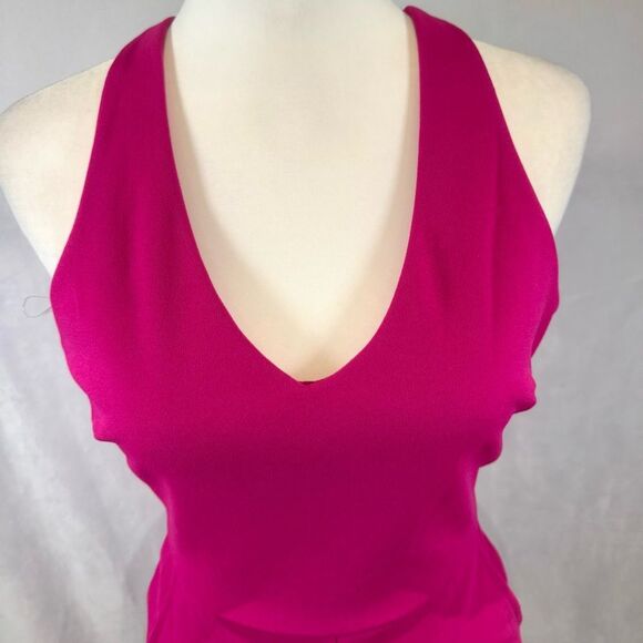 Crystal Sky pink cross open back romper with pockets size small NWOT - Picture 3 of 7